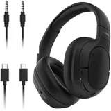 Belkin SoundForm Isolate Noise Cancelling Kopfhörer kabellos Bluetooth Headset mit Mikrofon, 60 Stunden Wiedergabe, tiefer Bass, CloudCushion Hörmuscheln – Schwarz