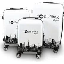 Berwin Fly the World Koffer-Set 3-tlg. weiß/black
