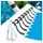 MuCoLa Poolabdeckung Aufrollvorrichtung 1-6M Fahrbar Solarfolie Aufroller Stange Abdeckplane Plane Poolplane Winterabdeckung
