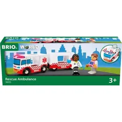 Ravensburger BRIO Rescue Ambulance, Rettungswagen, 3 Jahr(e), Kunststoff, Rot, W