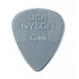 Dunlop Nylon Standard Plektren, 0,73 mm, grau, 12 Stück
