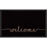 HANSE HOME Fußmatte Cozy Welcome, Türmatte rechteckig, 5 mm Höhe, Waschbar, Schmutzfangmatte, Outdoor, Innen, Rutschfest, Wetterfest,