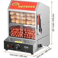 Vevor Dampfgarer Hot Dog 27L