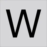 RZB Buchstabe "W" 99223.013.W