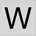 Buchstabe W 99223 013 W