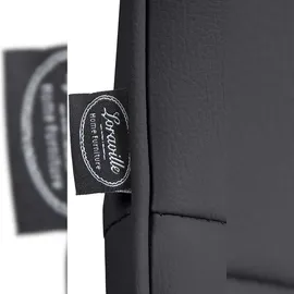 CLP 2er Set Barhocker Vonore Kunstleder I Höhenverstellbar mit Lehne und 360 Grad drehbar I Inkl. Fußstütze und Metallgestell