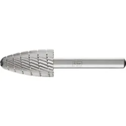 PFERD HSS Frässtift Baumform H Ø 16x30mm Schaft-Ø 6 mm Z 3 universal mittel fein Spanbrecher