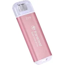 Transcend ESD300 2 TB USB 10Gbps Rosa