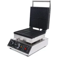 Waffeleisen 1750W Waffeleisen Belgisch Quadratische Waffelmaschine Antihaftbeschichtete 50-300°C für 4 belgische Waffeln