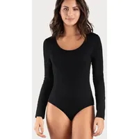 VIVANCE Langarmbody Damen schwarz Gr.48/50