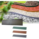green split Rasenkante Metall 120 x 18,5 cm 5 Stück Grau