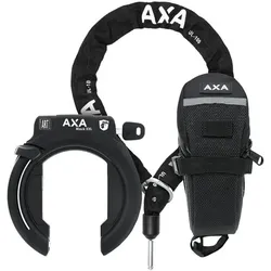 AXA Set Block XXL Rahmenschloss + ULC100 Kette + Tasche Schwarz Modell 2025