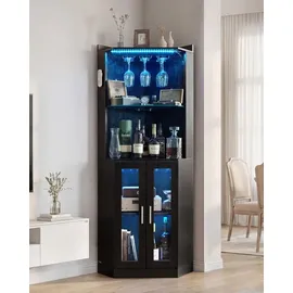 Vevor Weinregal 50 x 50 x 170 cm Schwarz