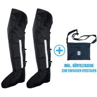 HOCK Regengamaschen Überschuhe Extra Lang - Die Praktische Alternative zur Regenhose - 100% Wasserdicht - Schutz vor Schnee und Regen beim Radfahren (schwarz, S (36-38))