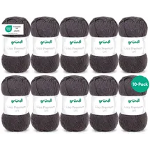 Gründl Strickgarn 10 Knäuel Anthrazit 50 g
