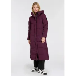 ICEPEAK Steppmantel "ADDIA", Damen, Gr. 44, lila (plum), Steppware, Obermaterial: 100% Polyester. Futter: 100% Polyester. Wattierung: 100% Polyester, sportlich, Basic knielang, Langarm abgerundeter Saum mit Windstopper, Mäntel, mit Markenlederpatch am Oberarm