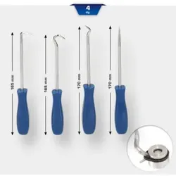 Brilliant Tools Nadel-Haken-Satz, 4-tlg