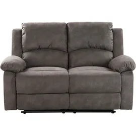 Jockenhöfer GRUPPE "Dakota, 148x97x87 cm", Microfaser VINTAGE grau/anthrazit