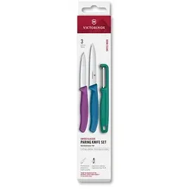 Victorinox Swiss Classic Gemüsemesser Set 10 cm 3-tlg. Farbig