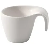 Villeroy & Boch Flow Mokka-/Espressotasse, 100 ml, Premium Porzellan, Weiß
