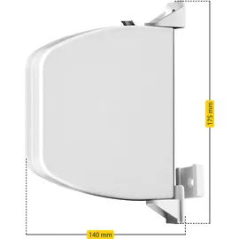 Schellenberg Aufschraubwickler Flexo Mini schwenkbar einstellbar Weiß