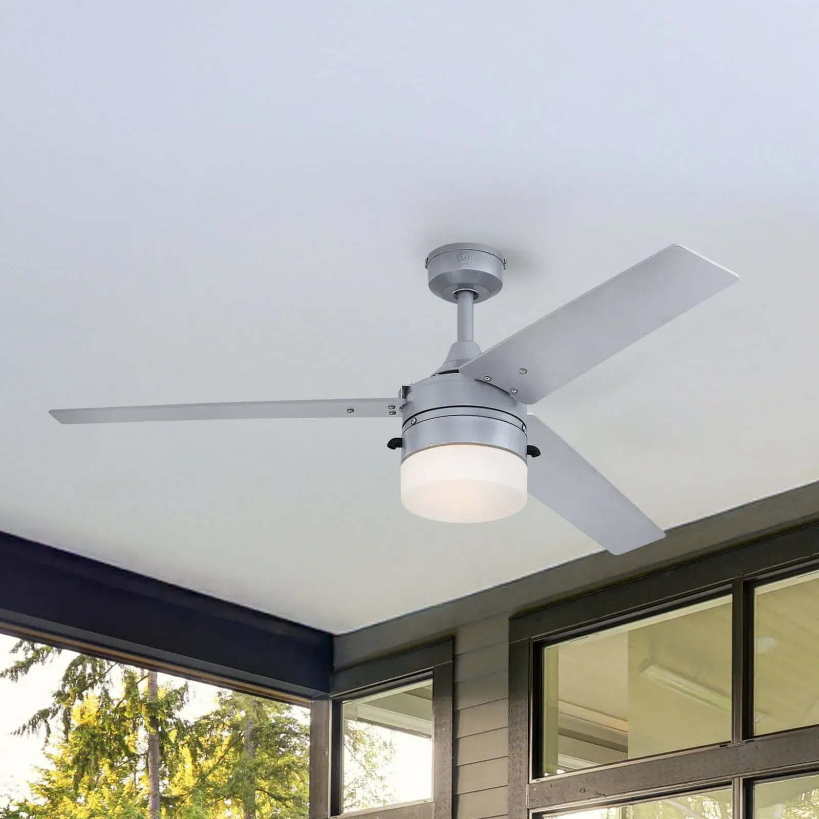 7316540 Ventilator Licht silber/schwarz IP44 - Westinghouse Westinghouse, 7316540, Metallisch, für Wohnzimmer, Kunststoff, Modern - 42
