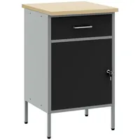 VidaXL Werkzeugschrank Schwarz 50x55x84 cm Stahl