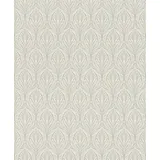 Rasch Textil Rasch Tapeten 810219 - Vliestapete mit Relief Ornamenten in Grau und Weiß aus der Kollektion Selection - 10,05 m x 0,53 m (LxB)