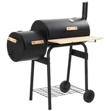 DOTMALL Holzkohlegrill Klassischer Holzkohlegrill Barbecue Smoker schwarz