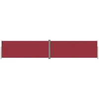 VidaXL Seitenmarkise Ausziehbar Rot 200x1000 cm