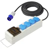 mobilibrico Zelt Faltanhangereinheit 10m 3x25mm mit Mccb und Rcd 2xusb