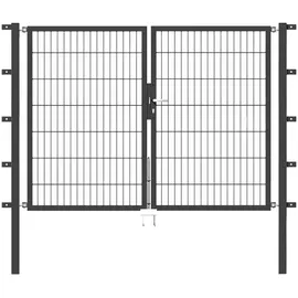 GAH Alberts Doppeltor 200 x 140 cm Anthrazit/Metall