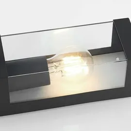 LINDBY Außenwandleuchte Aluminium 25,0 cm mit Bewegungsmelder grau