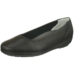 Ballerina NATURAL FEET "Johanna", Damen, Gr. 40, schwarz, Leder, elegant, Schuhe Ballerina, mit Komfortweite