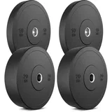 Marbo Sport MW-Bumper-elastische Hantelscheibe Set 30 kg - Hantelscheiben Bumper ø51 mm, 2 x 10 kg + 2 x 5 kg - Marbo Sport