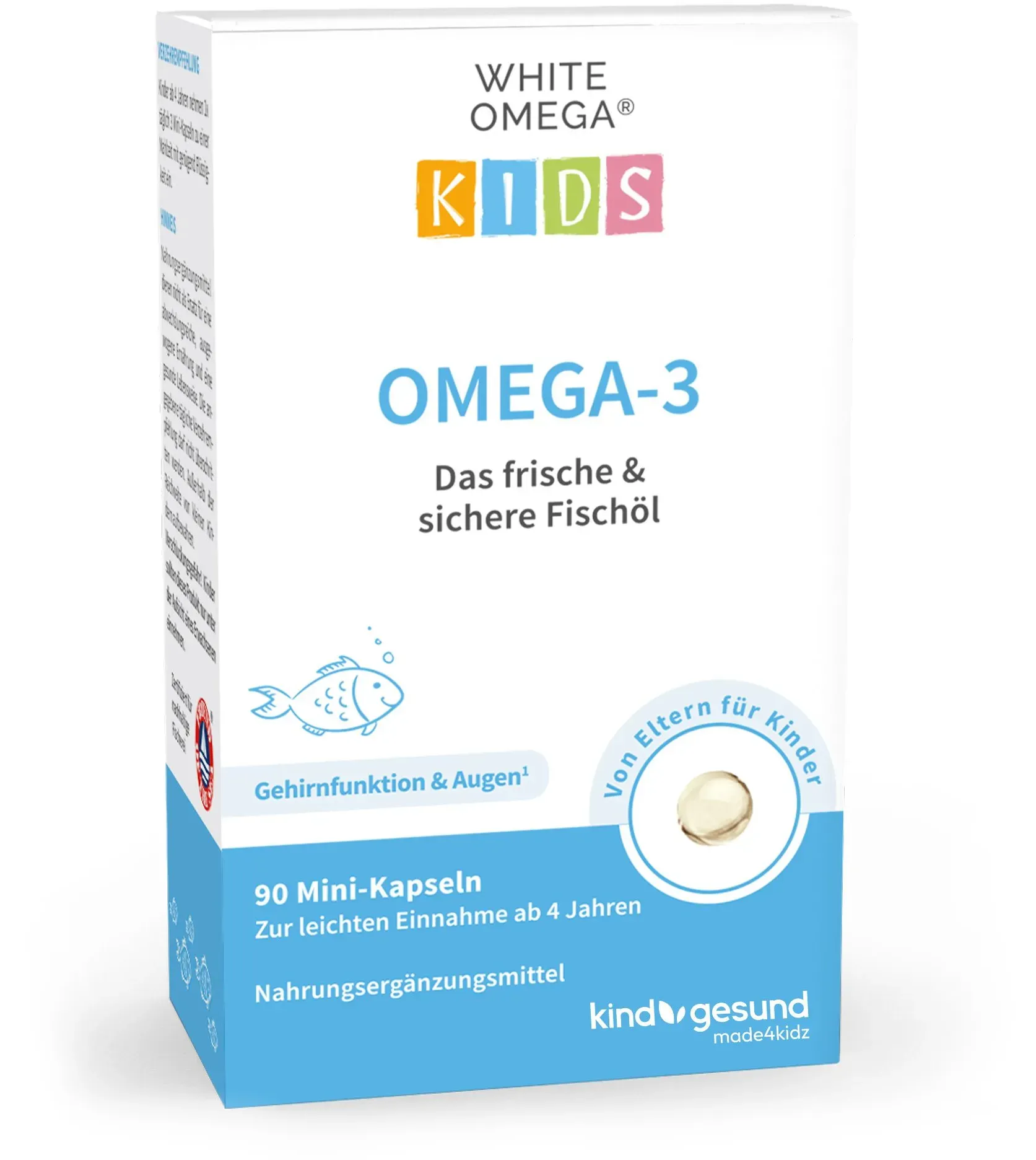 White Omega® Kids – Reine Omega-3-Fischöl-Kapseln