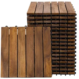 ETC Shop Holzfliese Akazie 30 x 30 cm 18 St.