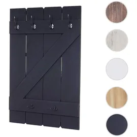 MCW Wandgarderobe D13 Dunkelgrau Shabby