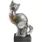 Casablanca by Gilde GILDE Figur Steampunk Cat silberfarben - (H) 30 cm | Gr.: onesize