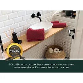 ZOLLNER Handtuchset 50 x 100 cm rot 6-tlg.