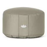 Lotuscrafts® Meditationskissen, Extra-hoch mit 20 cm Sitzhöhe, Yoga Kissen mit Dinkelfüllung, Yogakissen Rund, Bodenkissen Rund, Yogakissen Meditationskissen, Bezug waschbar, GOTS Zertifiziert