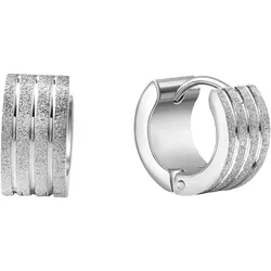 Firetti Paar Creolen »Schmuck Geschenk Ohrschmuck Ohrringe« Firetti edelstahlfarben