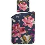 Heckett and Lane Tropici Blumen Blau 155 x 220 cm + 2 x 80 x 80 cm