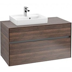 Villeroy & Boch Collaro Waschtischunterschrank C01400VH 100x54,8x50cm, Waschtisch links, Arizona Oak