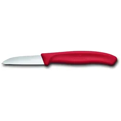 Victorinox Swiss Classic Gemüsemesser, gerader Schnitt, 6 cm, rot
