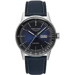Bauhaus 2366-3 Herrenuhr Aviation Automatik Dunkelblau