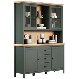 trendteam Buffetschrank Stanton 146 x 198 x 45 cm Tannengrün