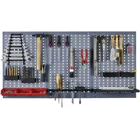 KÜPPER Lochwand Stahlblech 120 x 60 cm silberfarben
