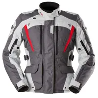 Furygan Apalaches Evo, Textiljacke wasserdicht Damen - Grau/Hellgrau/Rot /