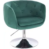 Svita Panama Samt 55 x 78 x 61 cm dunkelgrün
